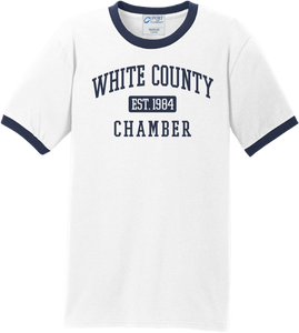 WC Chamber Vintage Anniversary Ringer Tee (White)