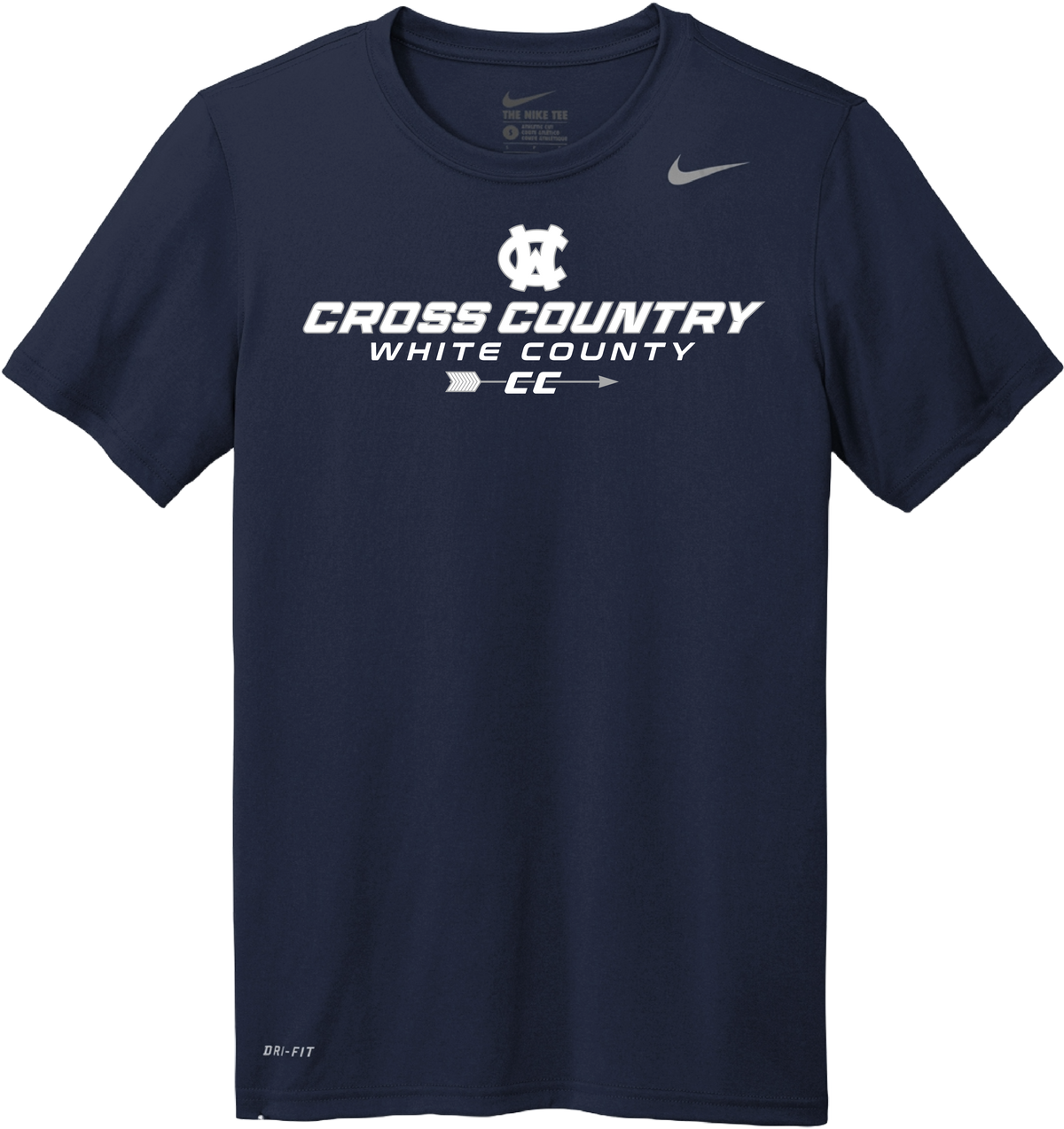 WCHS XC Nike Legend Tee - Navy