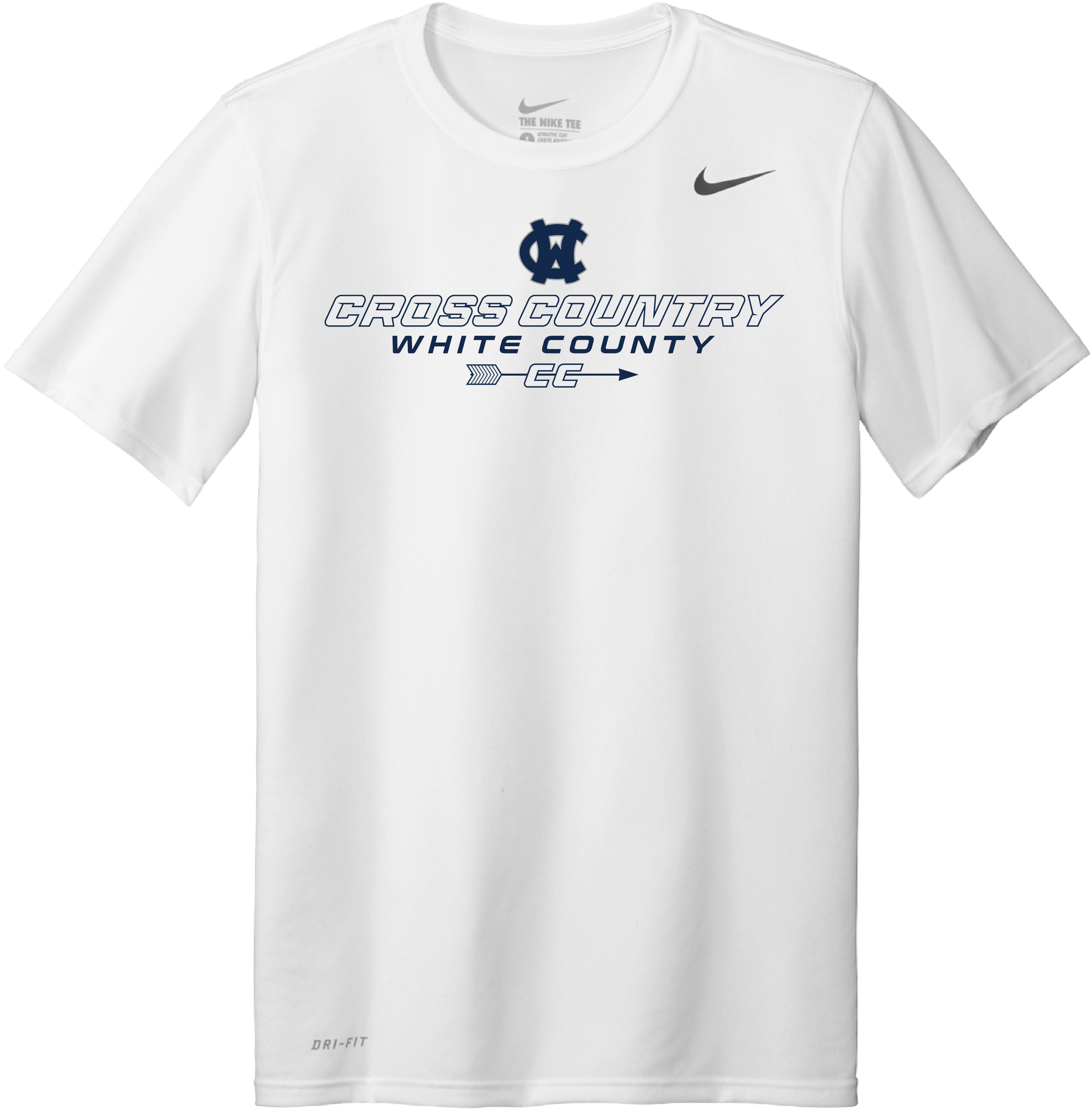 WCHS XC Nike Legend Tee - White
