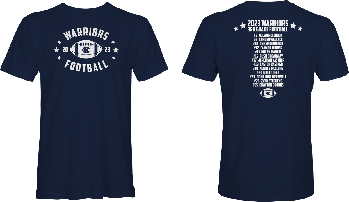 2023 Warriors 3rd Grade Football