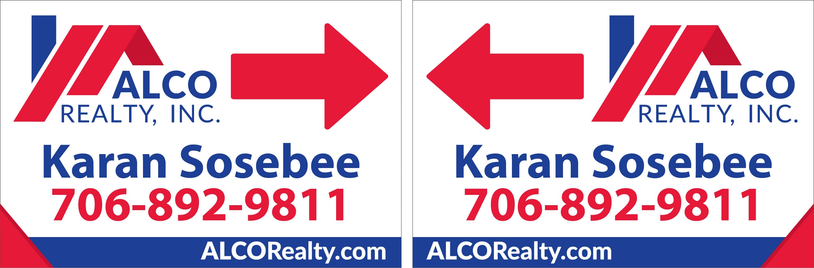 Alco Directional Sign (18" x 12")