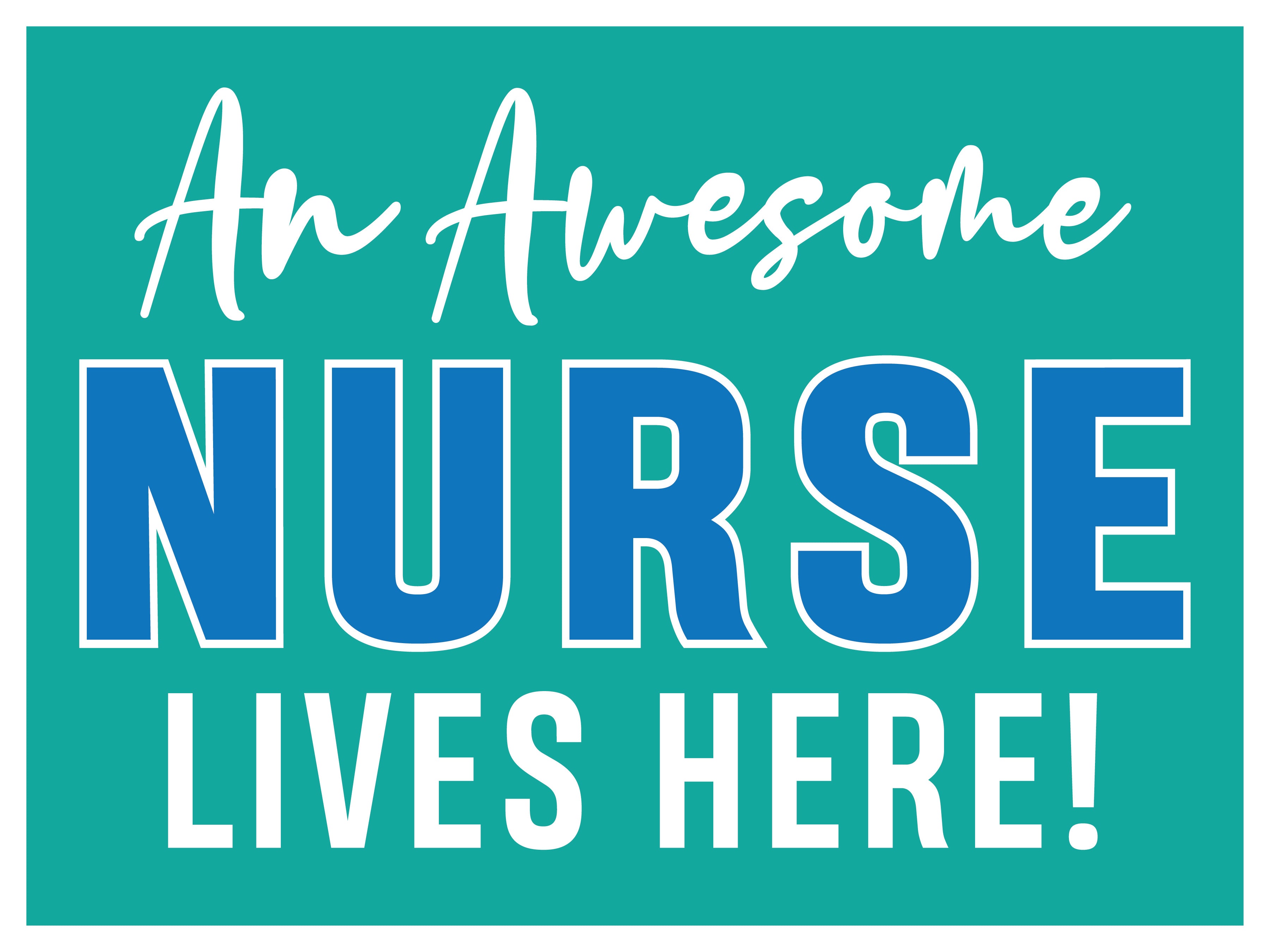 A Hero Lives Here Yard Sign