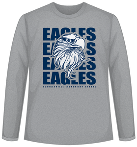 Clarkesville Elementary Eagle Long Sleeve Tee