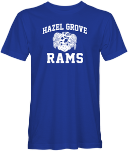 Hazel Grove Ram Mascot Tee - Royal Blue