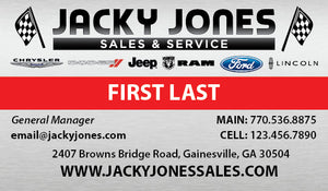 Jacky Jones GNV Business Cards