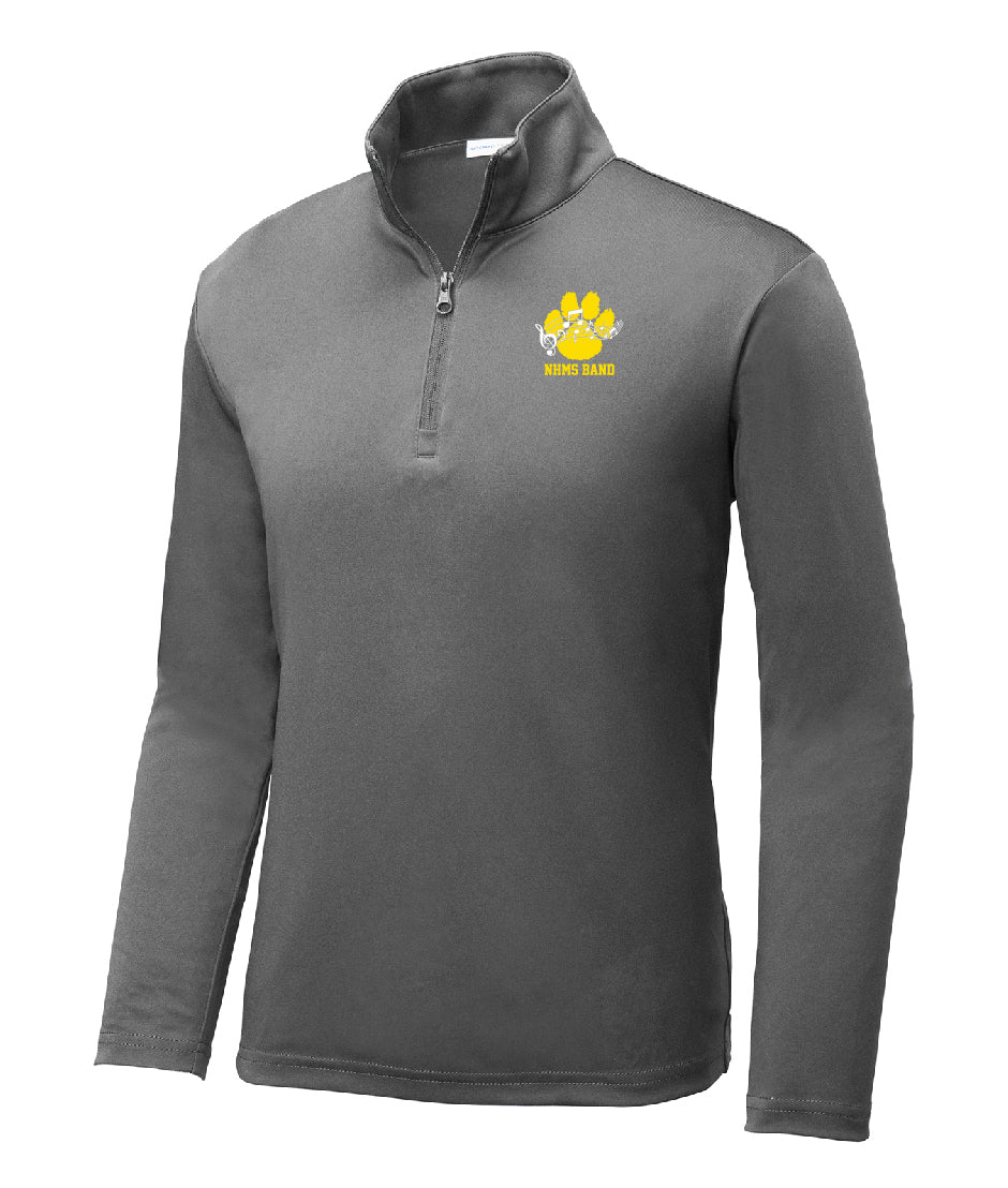 NHMS Band Youth Concrete Grey 1/4 Zip Pullover