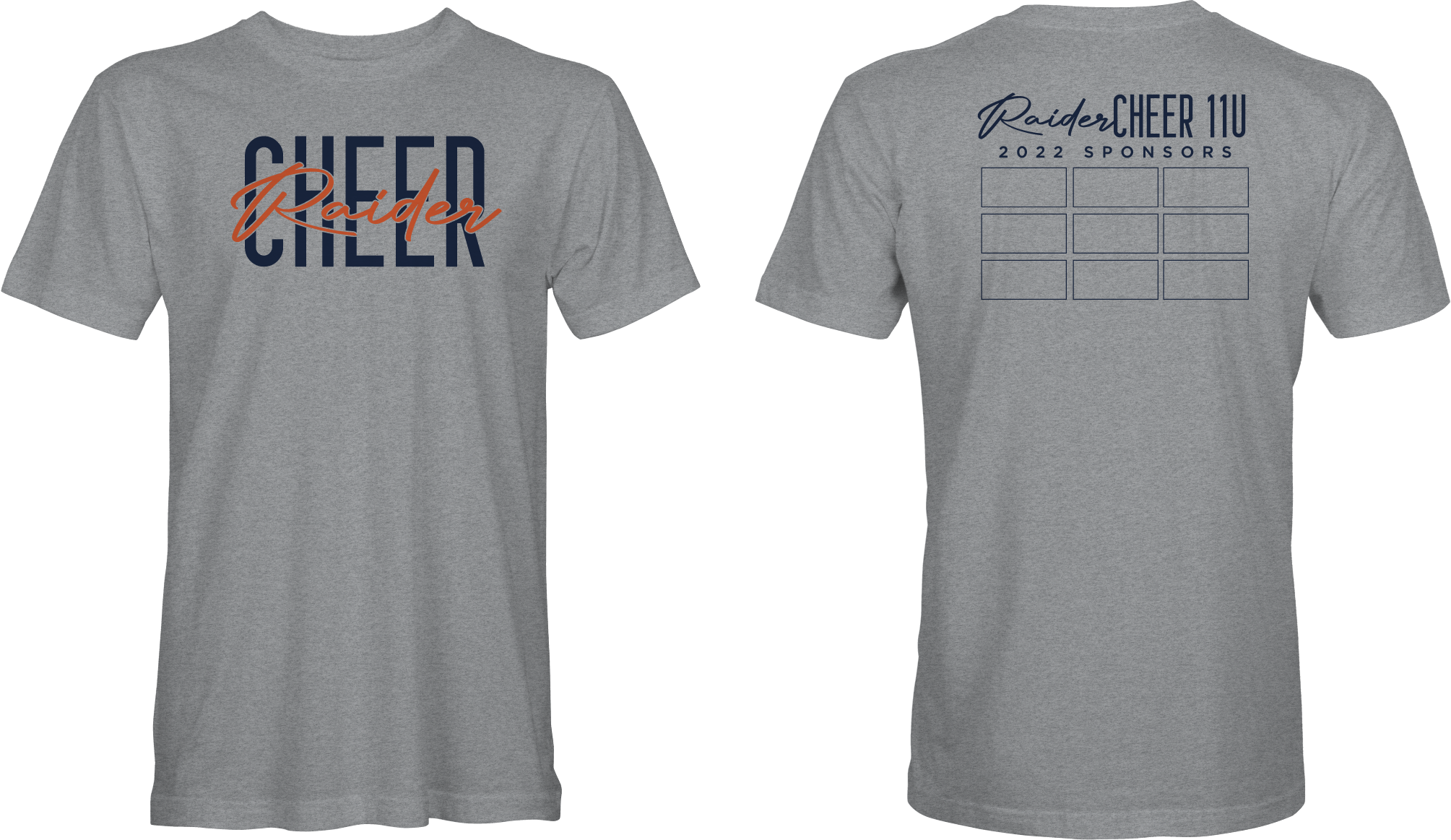 Raider Cheer 11U Sponsor Tee